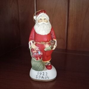Old World Style 1922 Spain Father Christmas Santa Claus Ceramic Ornament